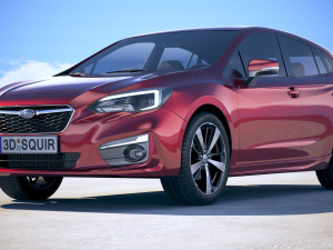 Subaru Impreza Estate EU 2018 Model 3D