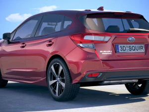 Subaru Impreza Estate EU 2018 3D Model