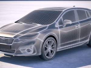 Subaru Impreza Estate EU 2018 Model 3D