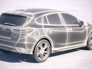 Subaru Impreza Estate EU 2018 Model 3D