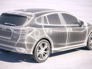 Subaru Impreza Estate EU 2018 3D Model