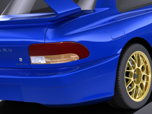 Subaru Impreza STI 22B 1993-2000 vray Modelo 3D