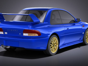 Subaru Impreza STI 22B 1993-2000 vray Modelo 3D