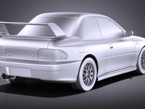 Subaru Impreza STI 22B 1993-2000 vray Modelo 3D