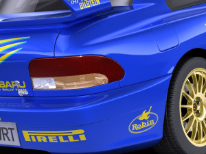Subaru Impreza STI 22b WRC 1993-2000 vray Model 3D