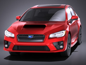 Subaru Impreza WRX 2017 vray 3D Model
