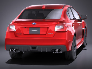 Subaru Impreza WRX 2017 vray 3D Model