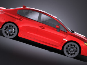 Subaru Impreza WRX 2017 vray 3D Model