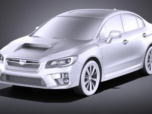 Subaru Impreza WRX 2017 vray 3D Model