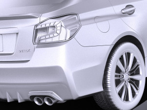 Subaru Impreza WRX 2017 vray 3D Model