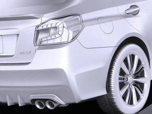 Subaru Impreza WRX 2017 vray 3D Model