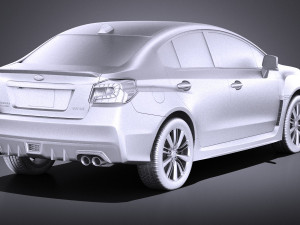Subaru Impreza WRX 2017 vray 3D Model