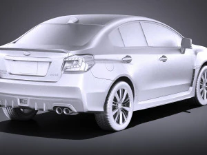 Subaru Impreza WRX 2017 vray 3D Model