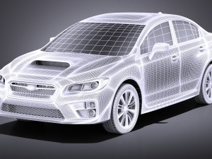 Subaru Impreza WRX 2017 vray 3D Model
