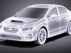 Subaru Impreza WRX 2017 vray 3D Model