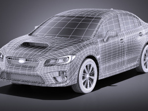 Subaru Impreza WRX 2017 vray 3D Model