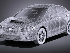 Subaru Impreza WRX 2017 vray 3D Model