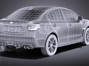 Subaru Impreza WRX 2017 vray 3D Model