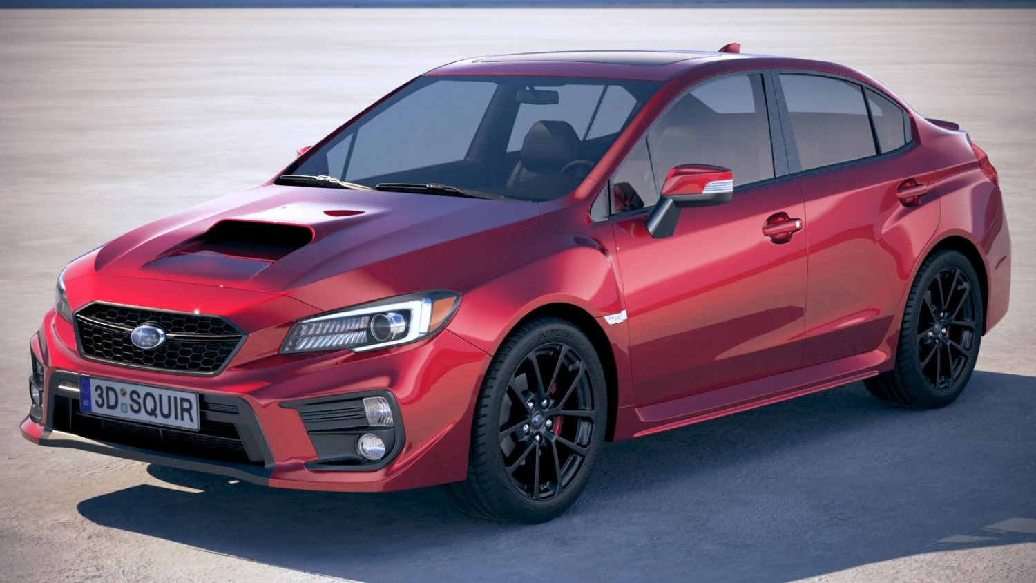 Subaru Impreza WRX 2018 3D Model .c4d .max .obj .3ds .fbx .stl .blend 