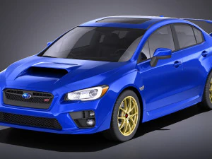 Subaru Impreza WRX STI 2015 vray Modello 3D