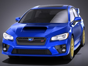 Subaru Impreza WRX STI 2015 vray 3D-Modell