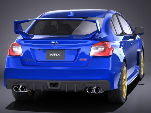 Subaru Impreza WRX STI 2015 vray 3D-Modell