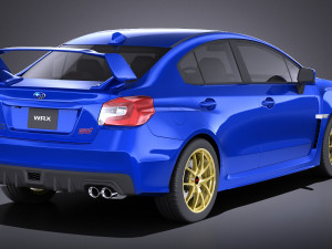 Subaru Impreza WRX STI 2015 vray 3D-Modell