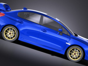 Subaru Impreza WRX STI 2015 vray 3D-Modell