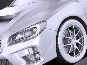 Subaru Impreza WRX STI 2015 vray 3D-Modell