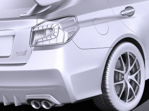Subaru Impreza WRX STI 2015 vray 3D-Modell