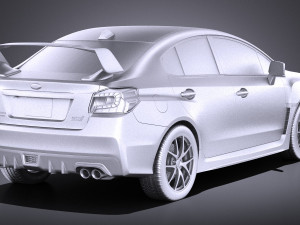 Subaru Impreza WRX STI 2015 vray 3D-Modell