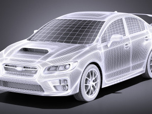 Subaru Impreza WRX STI 2015 vray 3D-Modell