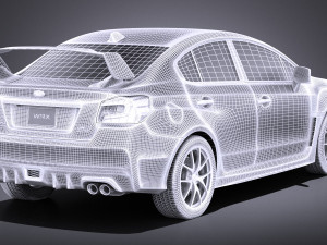 Subaru Impreza WRX STI 2015 vray 3D-Modell
