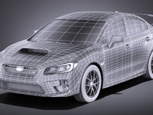Subaru Impreza WRX STI 2015 vray 3D-Modell