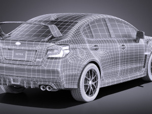 Subaru Impreza WRX STI 2015 vray 3D-Modell