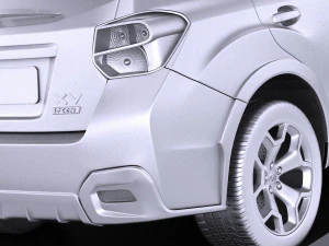 Subaru Impreza XV Crosstrek 2015 vray 3D Model