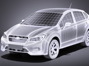Subaru Impreza XV Crosstrek 2015 vray 3D Model