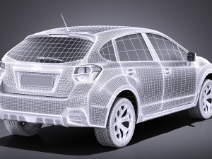 Subaru Impreza XV Crosstrek 2015 vray 3D Model