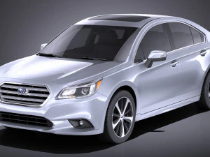 Subaru Legacy 2017 v-ray Modello 3D