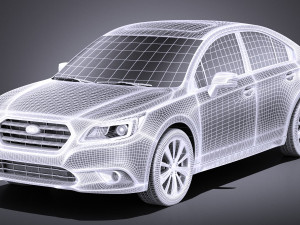 Subaru Legacy 2017 vray 3D Model