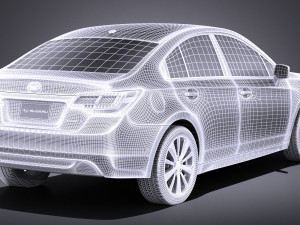 Subaru Legacy 2017 vray 3D Model