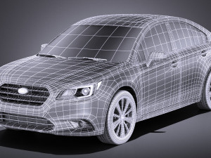 Subaru Legacy 2017 vray 3D Model