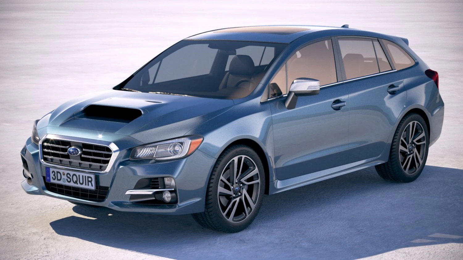 Subaru Levorg 2018 3D Model .c4d .max .obj .3ds .fbx .stl .blend