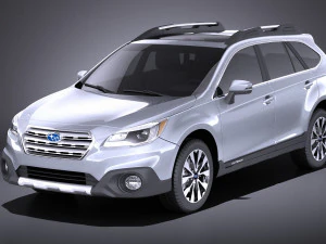 Subaru Outback 2017 v-ray Modello 3D