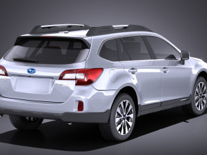 Subaru Outback 2017 vray 3D Model
