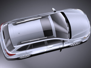 Subaru Outback 2017 vray 3D Model