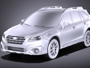 Subaru Outback 2017 vray 3D Model