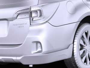 Subaru Outback 2017 vray 3D Model