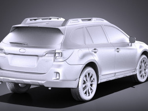 Subaru Outback 2017 vray 3D Model