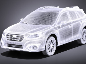 Subaru Outback 2017 vray 3D Model
